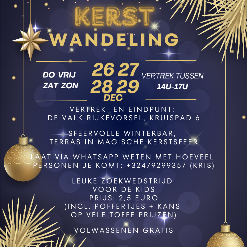 🎄 Kerstwandeling in Rijkevorsel ✨